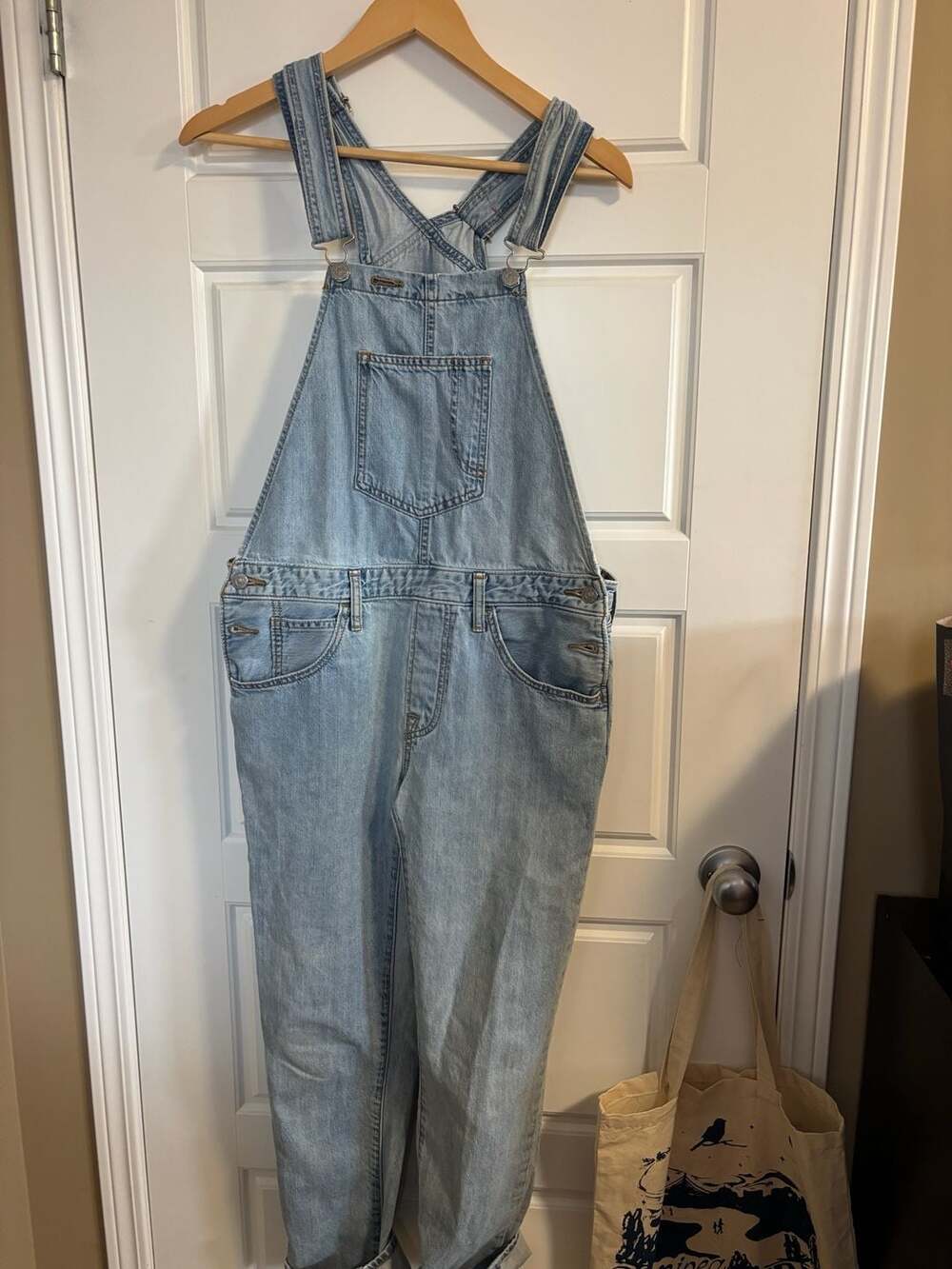 Levi's Vintage Fit Denim Overalls Light Wash